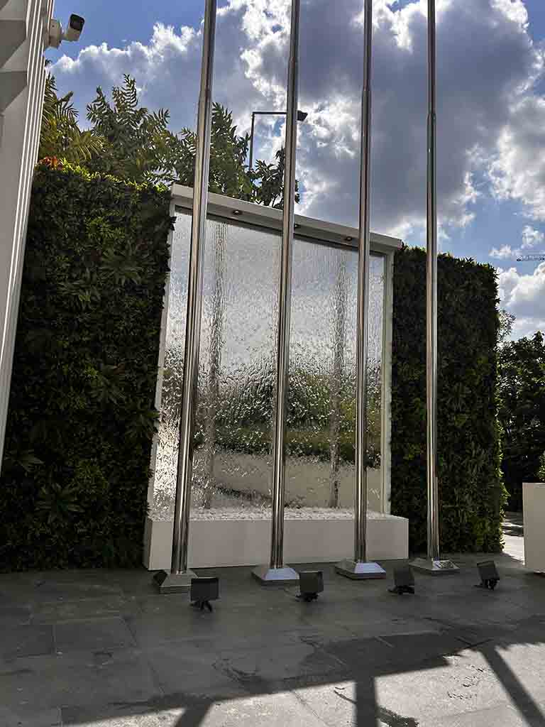 Su Perdesi Bahçe Şelalesi Süs Havuzu Havuz Şelalesi Damla Şelale