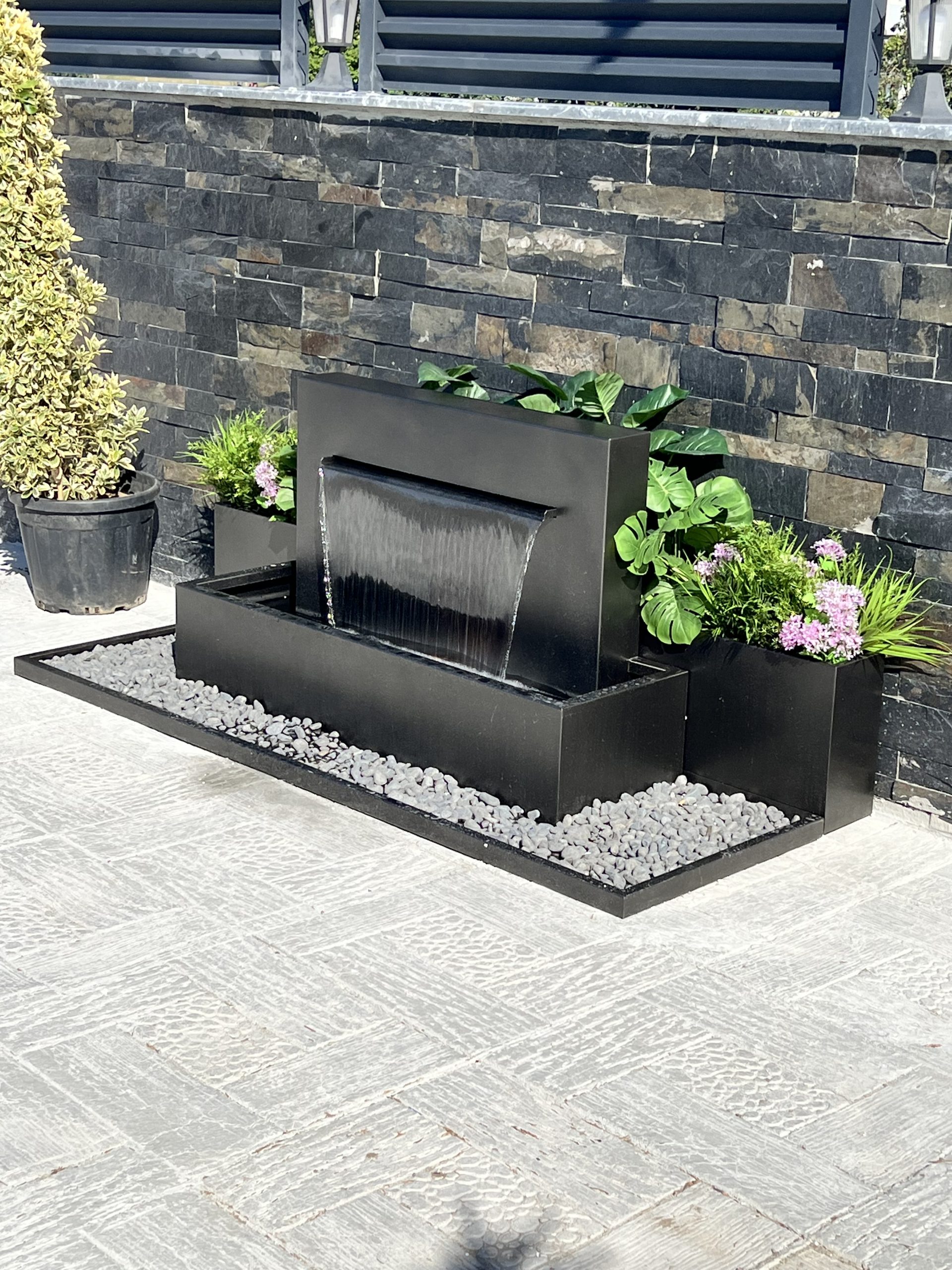 Su Perdesi Bahçe Şelalesi Süs Havuzu Havuz Şelalesi Damla Şelale