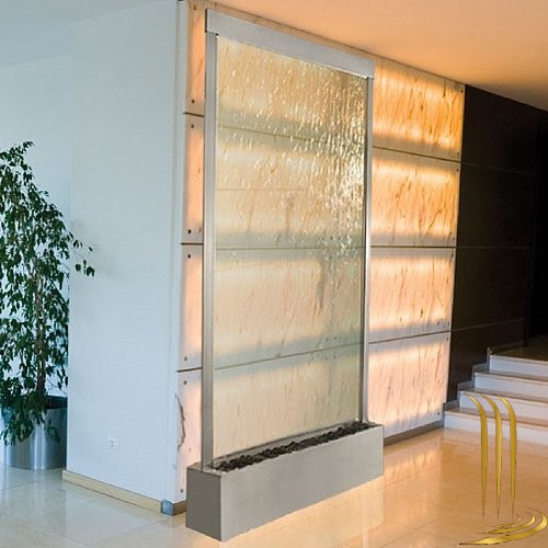 modern şelale tasarımları su perdesi